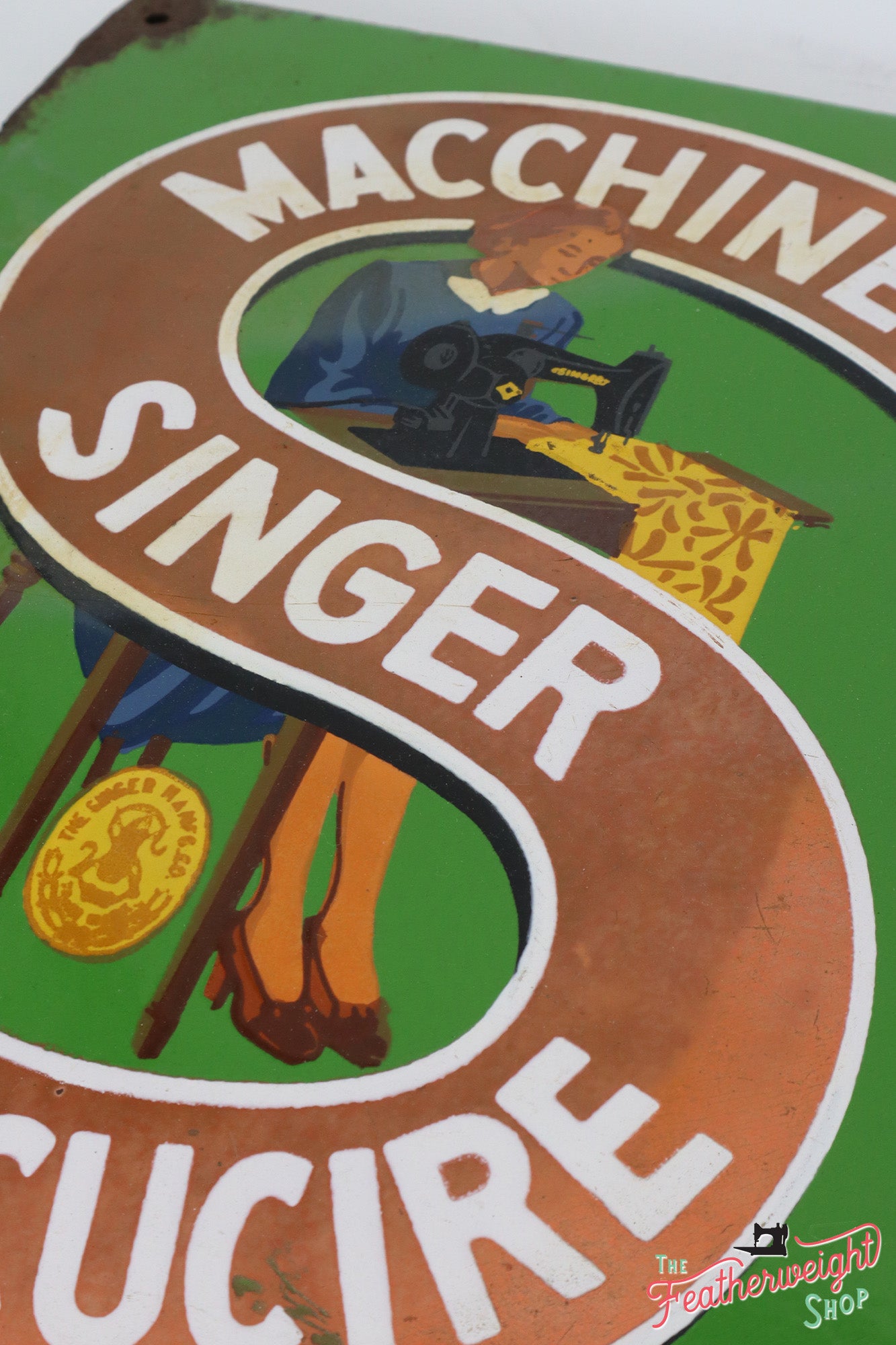 antique italian singer sign