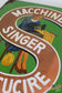 Enamel Singer Sign, Italian (Vintage Original) - RARE – The Singer ...