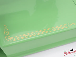 Load image into Gallery viewer, Singer Featherweight 221K, Red &#39;S&#39;, ES6522** - Fully Restored in Art Deco Green