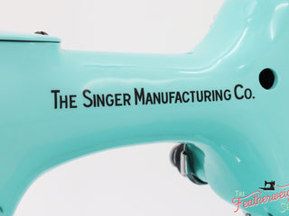 Load image into Gallery viewer, Singer Featherweight 222K Sewing Machine EK63264* - Fully Restored in Tiffany Blue