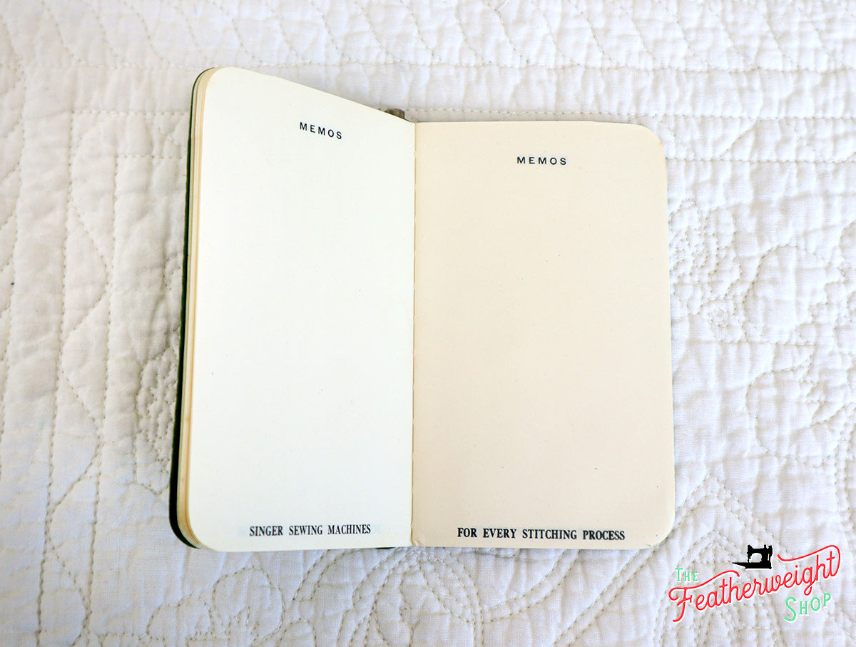 Notepads / Memo Books - Rare Singer (NOS) - (Vintage Original)