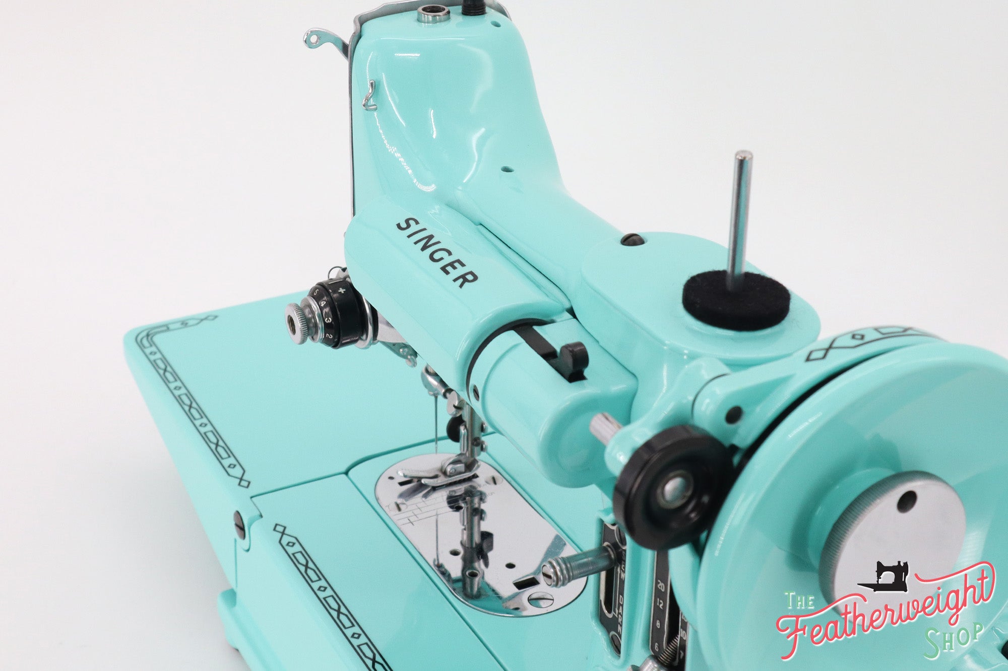 Singer Featherweight 222K Sewing Machine EK63264* - Fully Restored in Tiffany Blue