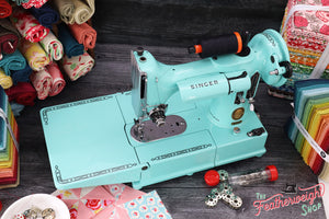 Singer Featherweight 222K Sewing Machine EK63264* - Fully Restored in Tiffany Blue