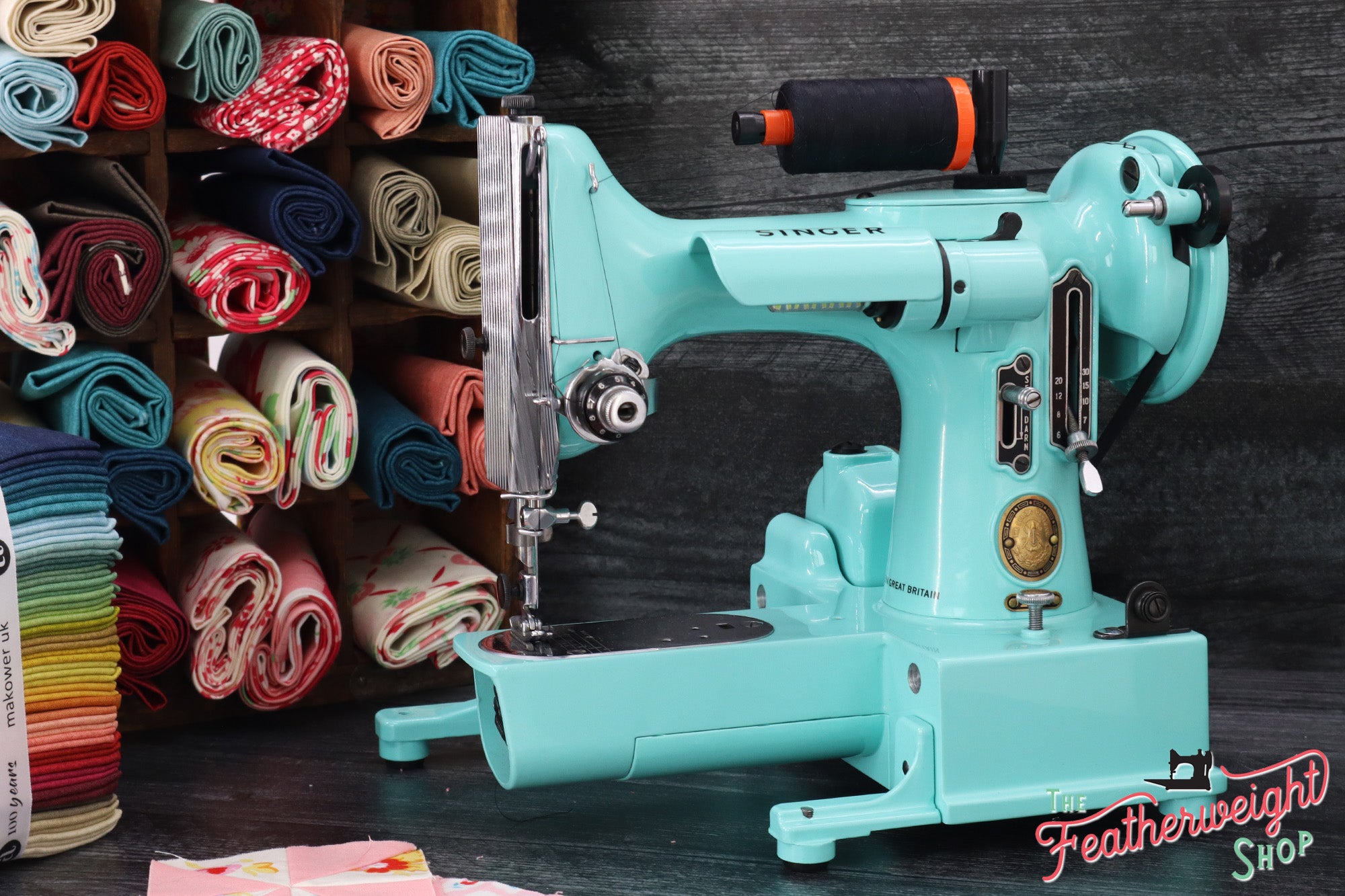 Singer Featherweight 222K Sewing Machine EK63264* - Fully Restored in Tiffany Blue