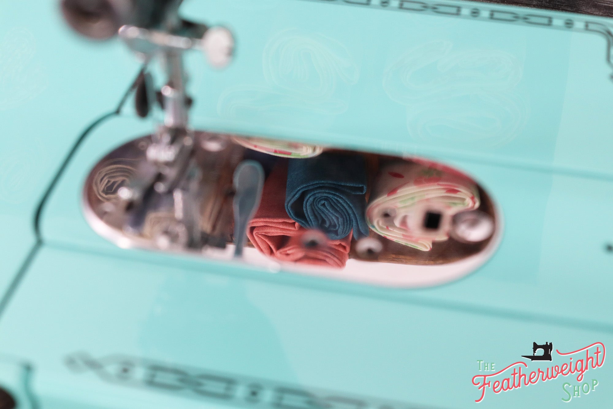 Singer Featherweight 222K Sewing Machine EK63264* - Fully Restored in Tiffany Blue