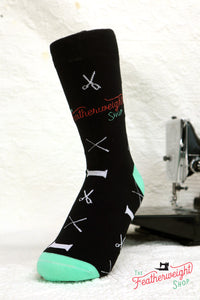Quilt Socks, Notions Black - Featherweight Shop Design
