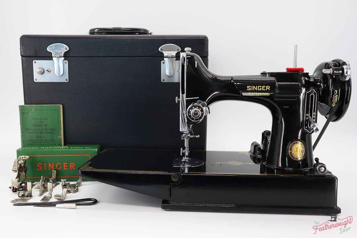 Singer Featherweight 221 Sewing Machine, Centennial: AJ788***