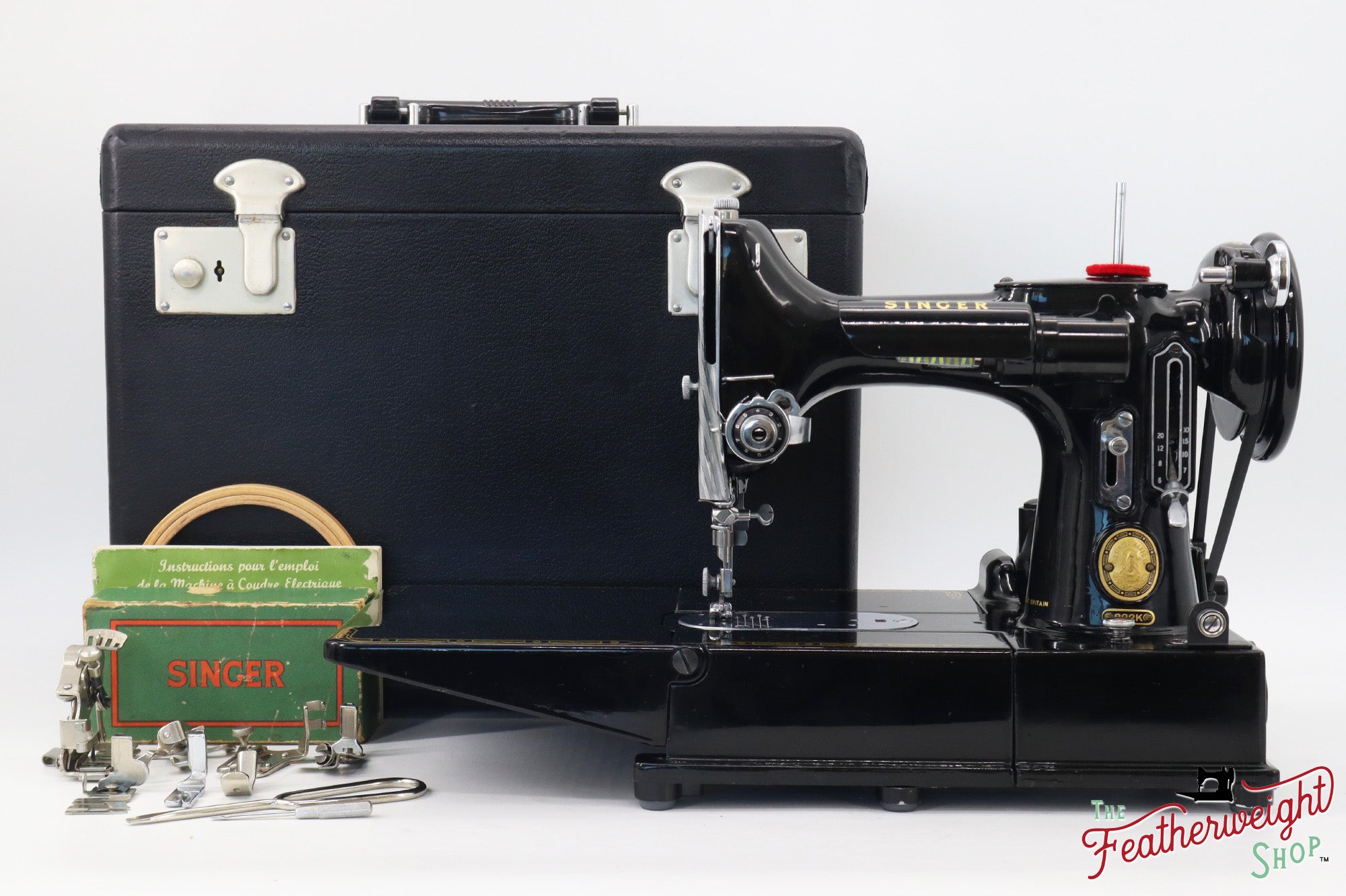 Singer Featherweight 222K Sewing Machine - EJ91651* - 1954