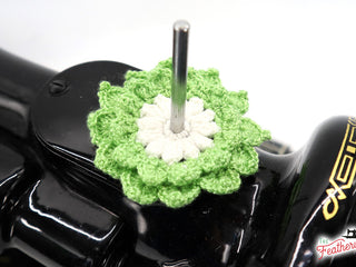 Load image into Gallery viewer, Spool Pin Doily - Two Tone Layered Flower