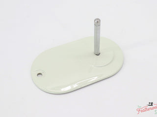 Load image into Gallery viewer, Spool Pin Cover Plate, White Singer Featherweight 221K (Vintage Original)