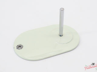 Load image into Gallery viewer, Spool Pin Cover Plate, White Singer Featherweight 221K (Vintage Original)