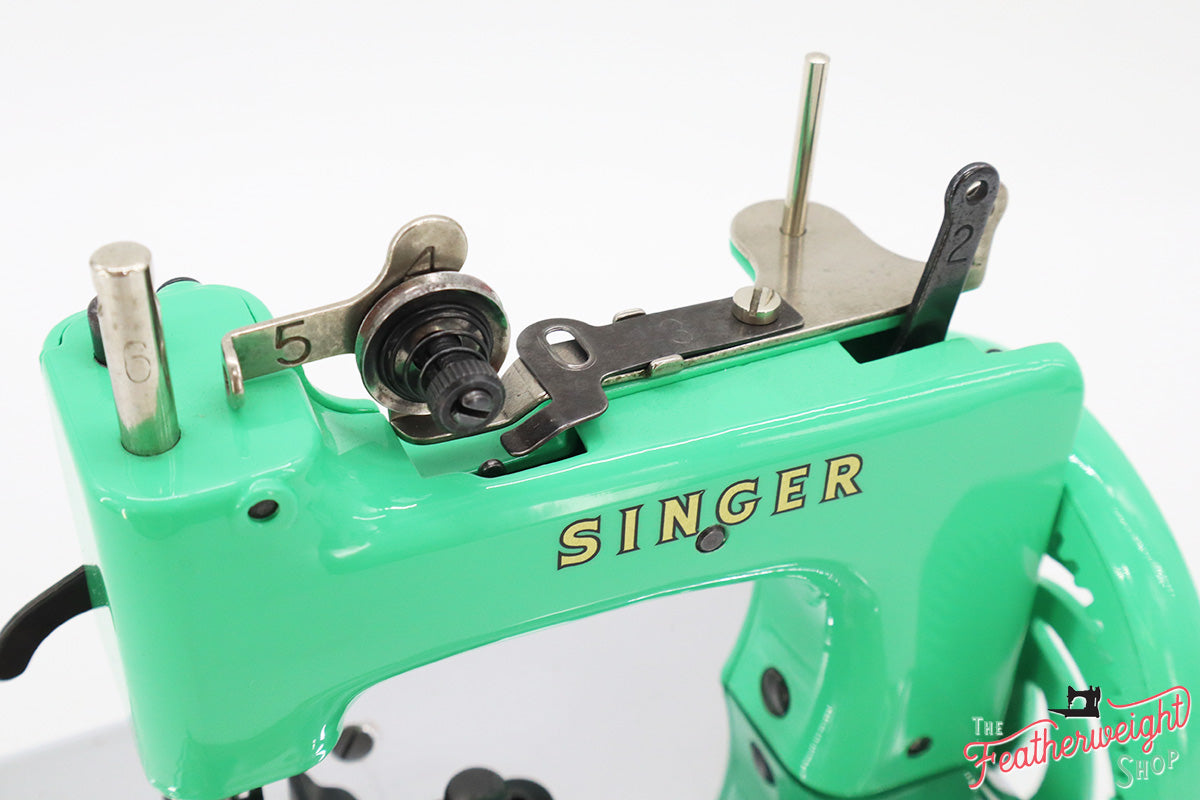 Singer Sewhandy Model 20 - Fully Restored in Minty Mint Candy Green