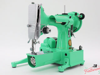 Load image into Gallery viewer, Singer Featherweight 222K Sewing Machine EJ9108** - Fully Restored in Minty Mint Candy Green
