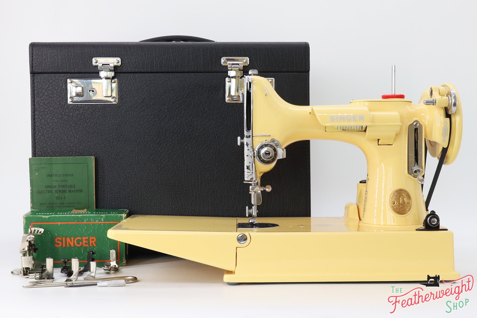 Singer Featherweight 221 Sewing Machine AG013*** - Fully Restored in Happy Yellow