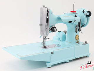 Load image into Gallery viewer, Singer Featherweight 222K Sewing Machine EJ26918* - Fully Restored in Snowflake Blue