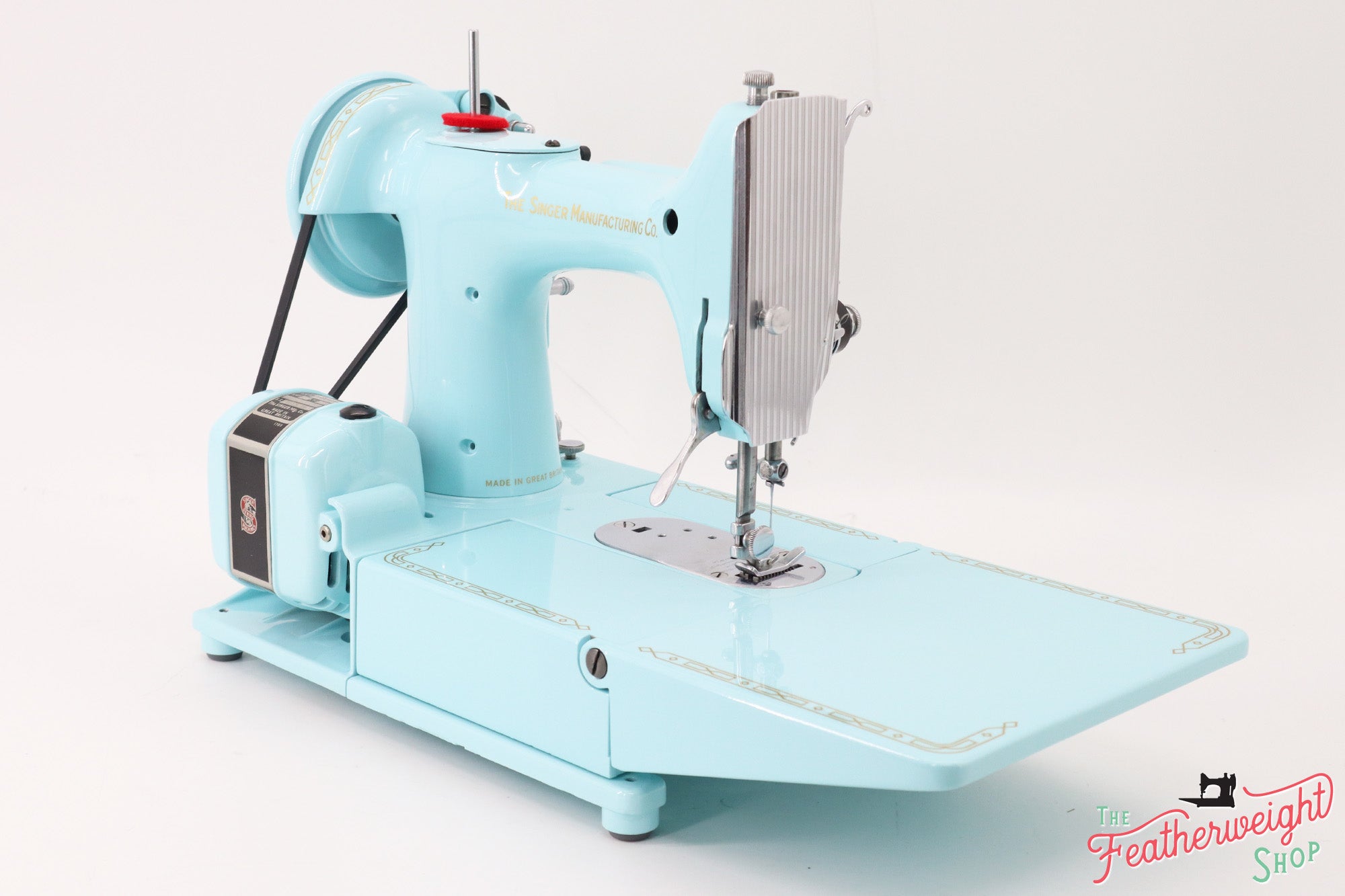 Singer Featherweight 222K Sewing Machine EJ26918* - Fully Restored in Snowflake Blue