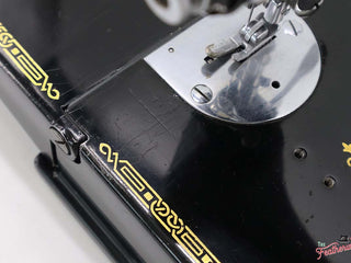 Load image into Gallery viewer, Singer Featherweight 221 Sewing Machine, Centennial: AK410***