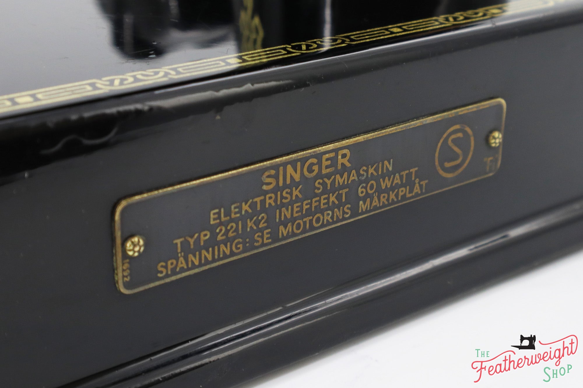 Singer Featherweight Swedish 221K Sewing Machine, Centennial, EH008***