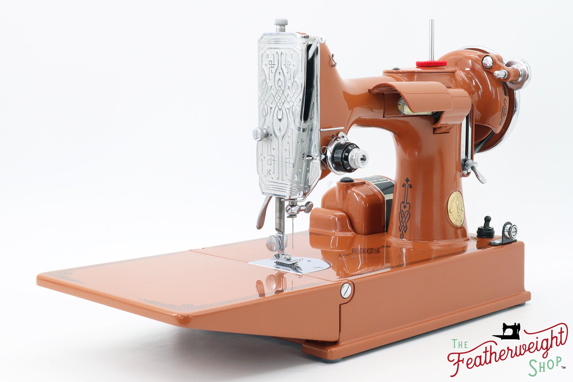 Singer Featherweight Top Decal 221 Fully Restored in Pumpkin Spice, AF382*** - SCARCE