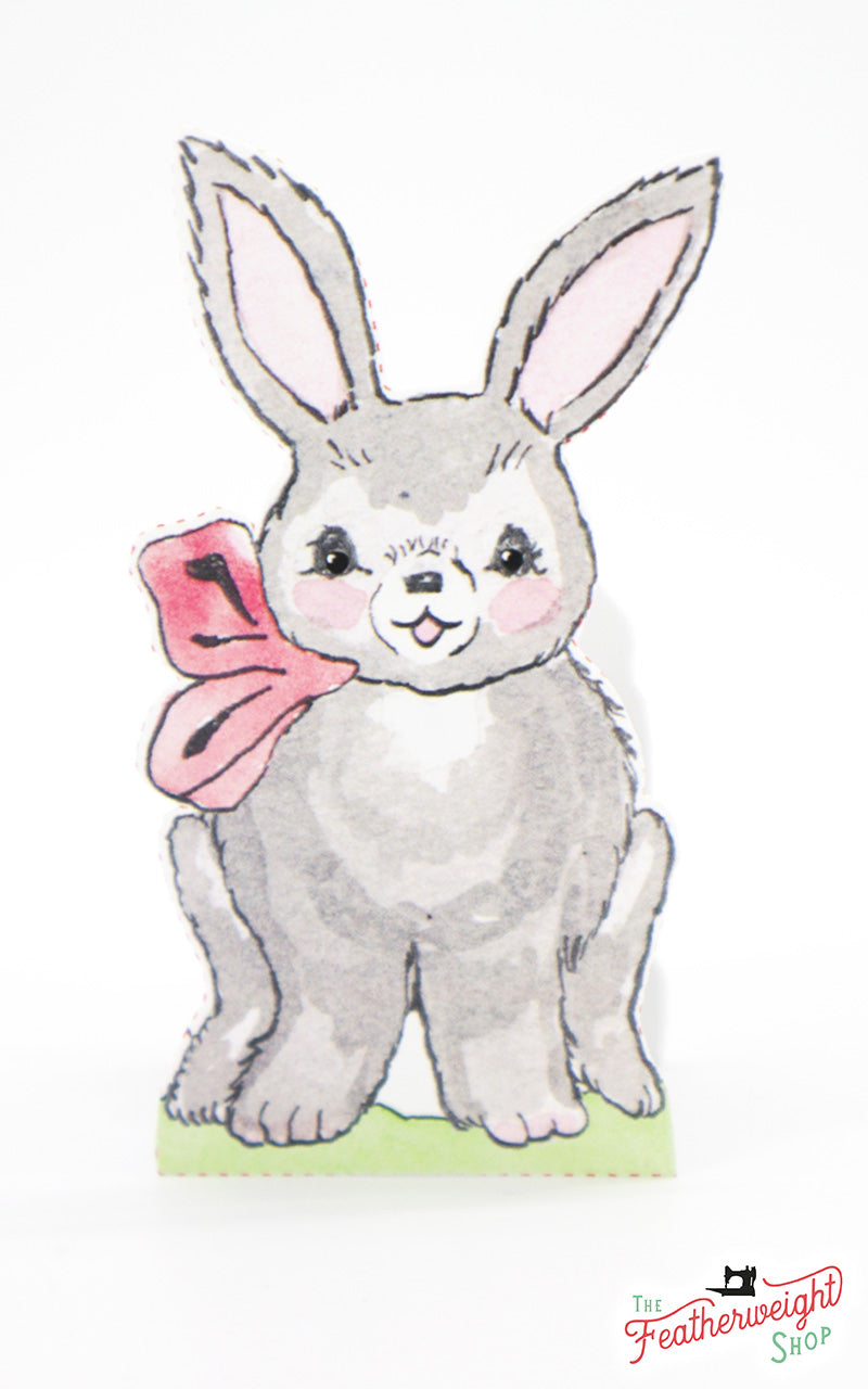 Postcard Spool Pet, Bobbins the Bunny (Bundle of 5)