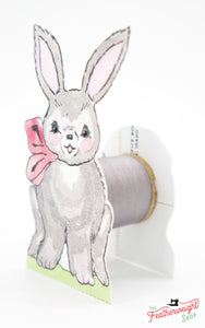 Postcard Spool Pet, Bobbins the Bunny (Bundle of 5)