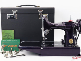 Load image into Gallery viewer, Singer Featherweight 221, AE306*** - Fully Restored in Black Iris