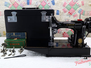Load image into Gallery viewer, Singer Featherweight 221 Sewing Machine, AM656***
