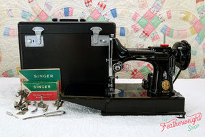 Singer Featherweight 221 Sewing Machine, RED "S" ES242***