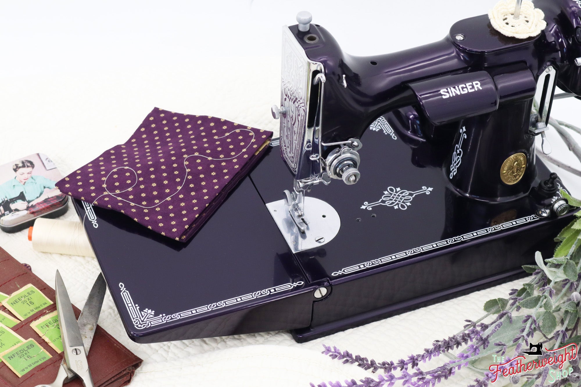 Singer Featherweight 221, AE306*** - Fully Restored in Black Iris