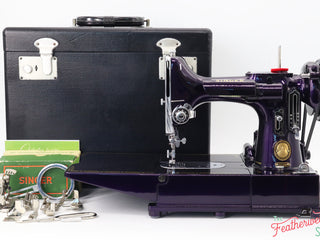 Load image into Gallery viewer, Singer Featherweight 222K Sewing Machine EJ26916* - Fully Restored in Black Iris