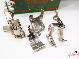 Load image into Gallery viewer, Singer Featherweight 221 Sewing Machine, AF390*** - Corduroy Insert - RARE