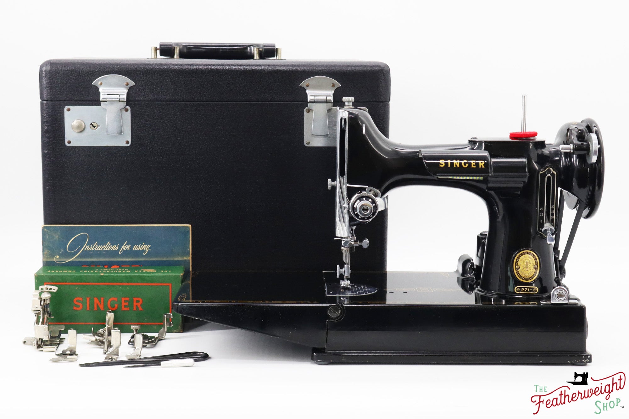 Singer Featherweight 221 Sewing Machine, AM385*** - 1956