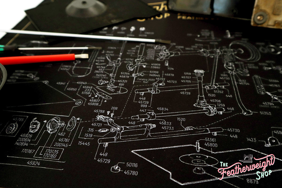 Servicing Mat, Featherweight Schematic