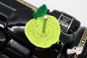 Spool Pin Doily - Apple