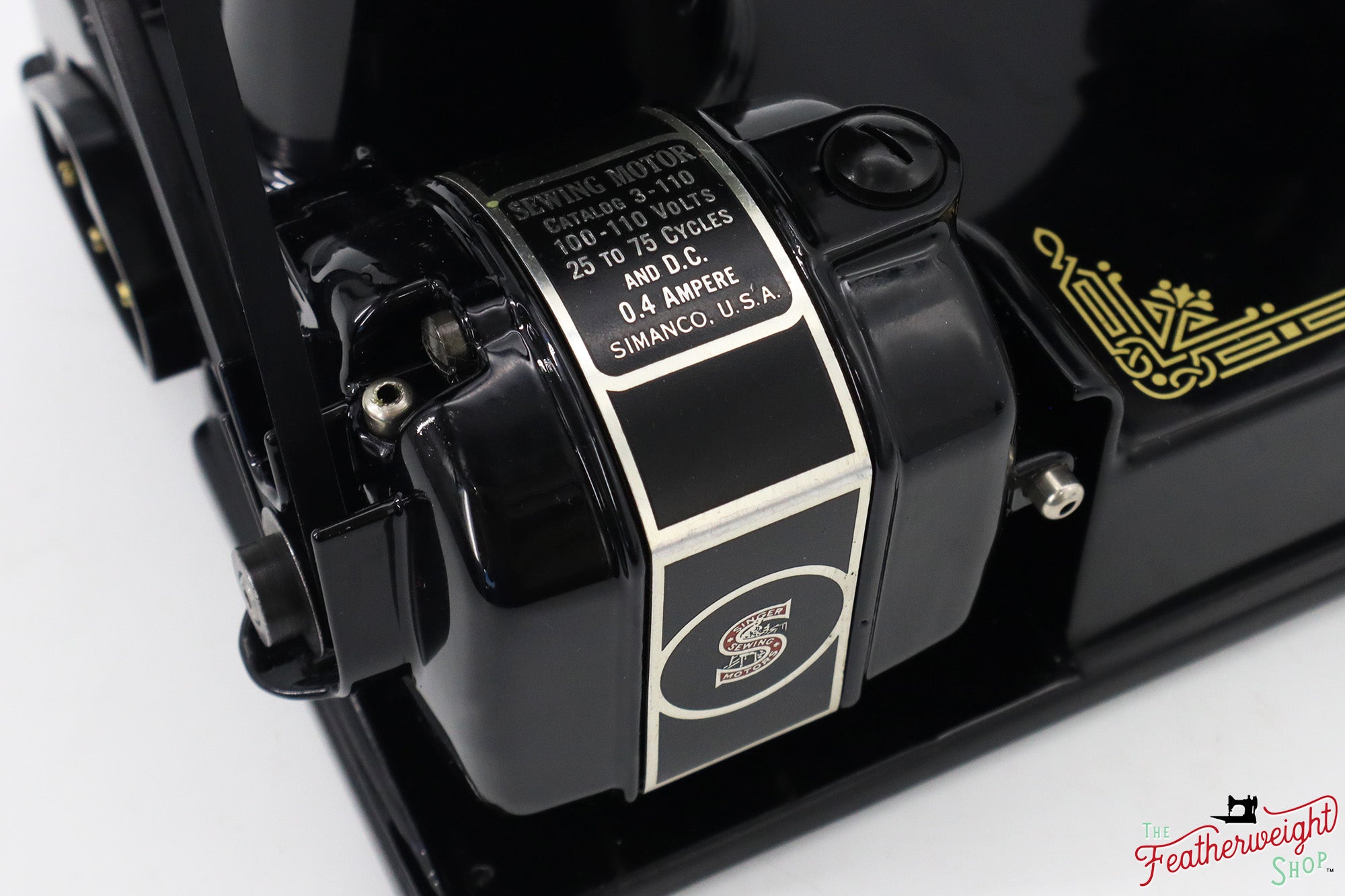 Singer Featherweight 221, Chicago World's Fair, Fully Restored in Gloss Black, AD547*** - RARE