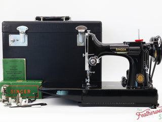 Load image into Gallery viewer, Singer Featherweight 221 Sewing Machine, Centennial: AK074***