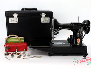 Load image into Gallery viewer, Singer Featherweight 222K Sewing Machine, RED &quot;S&quot; EP7600**