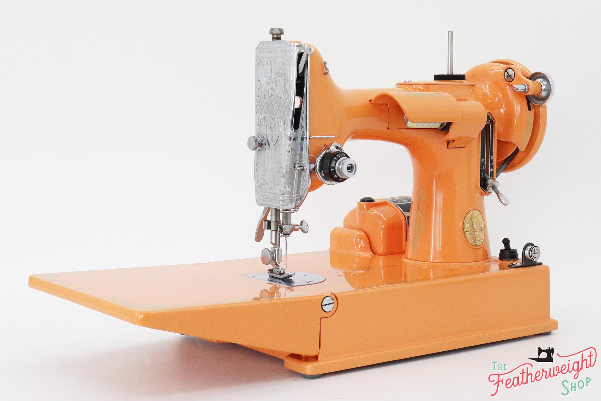 Singer Featherweight 221 Sewing Machine AG696*** - Fully Restored in Happy Orange