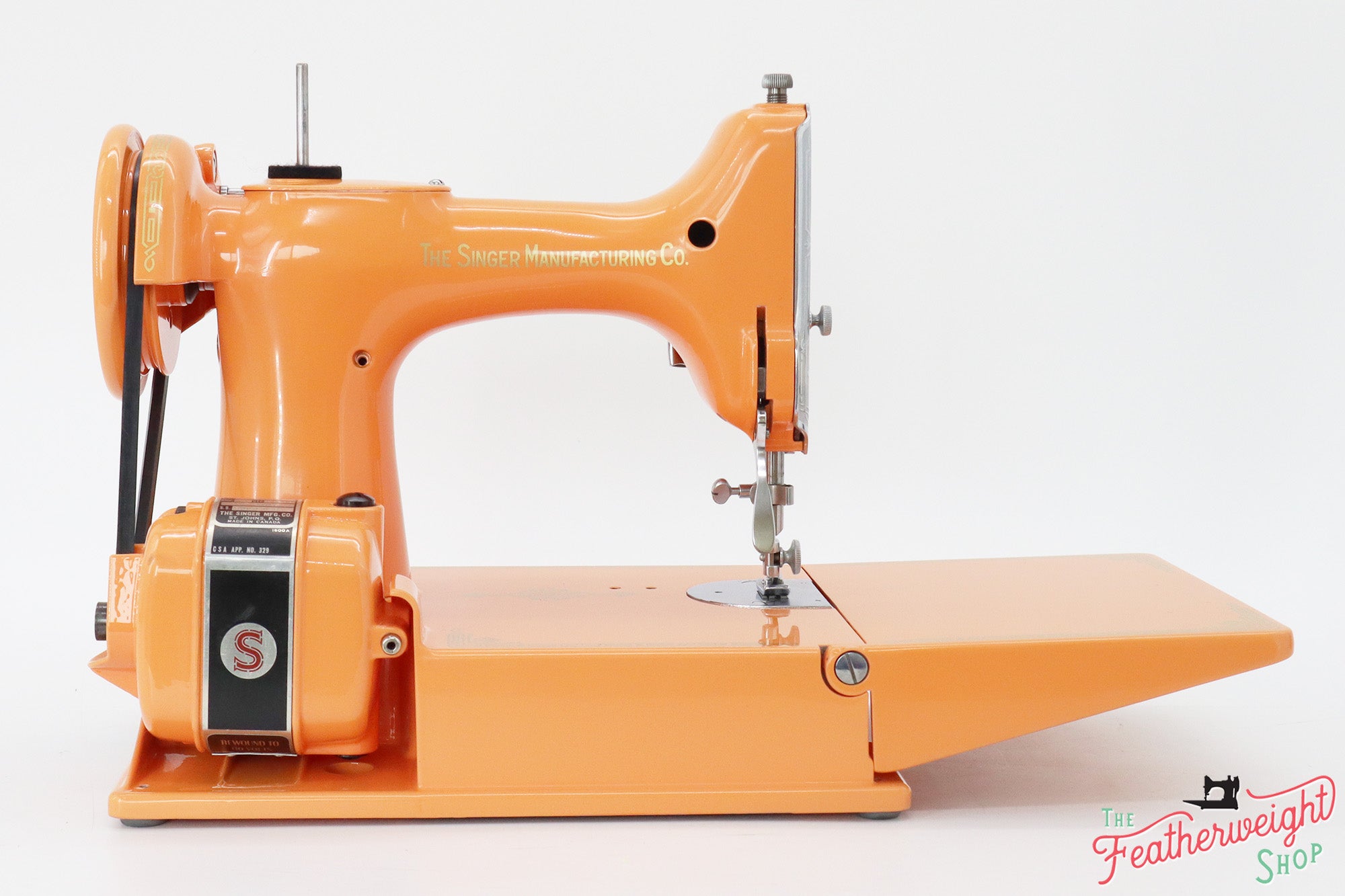 Singer Featherweight 221 Sewing Machine AG696*** - Fully Restored in Happy Orange