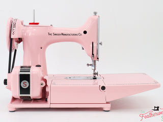 Load image into Gallery viewer, Singer Featherweight 222K Sewing Machine EM6039** - Fully Restored in Poodle Skirt Pink