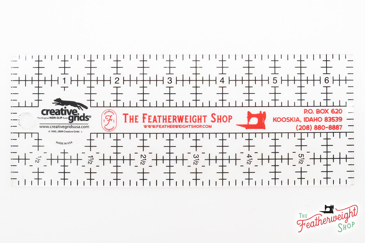 Cutting Ruler, CREATIVE GRIDS Turn Around Square 4 1/2 – The Singer  Featherweight Shop