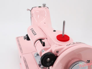 Load image into Gallery viewer, Singer Featherweight 222K Sewing Machine EM6039** - Fully Restored in Poodle Skirt Pink