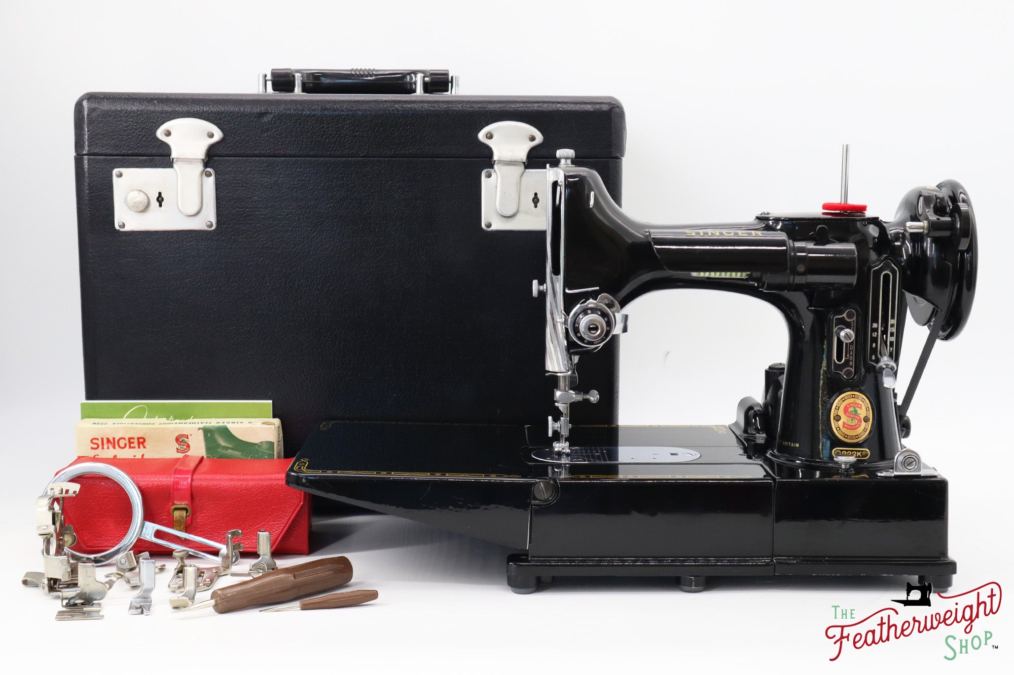 Singer Featherweight 222K Red 'S' - ER02328* - 1960