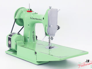 Load image into Gallery viewer, Singer Featherweight 221 Sewing machine, AH665*** - Fully Restored in Art Deco Green