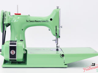 Load image into Gallery viewer, Singer Featherweight 221 Sewing machine, AH665*** - Fully Restored in Art Deco Green