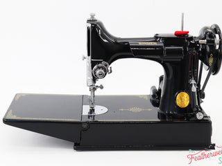 Load image into Gallery viewer, Singer Featherweight 221K Sewing Machine EF564***, RARE Great Britain Decal - Fully Restored in Gloss Black