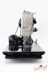 Singer Featherweight 221K Sewing Machine EF564***, RARE Great Britain Decal - Fully Restored in Gloss Black