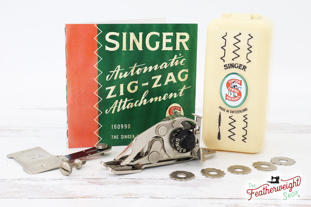 Vintage Swiss Singer Zigzag Attachment & Walking Foot – The Singer