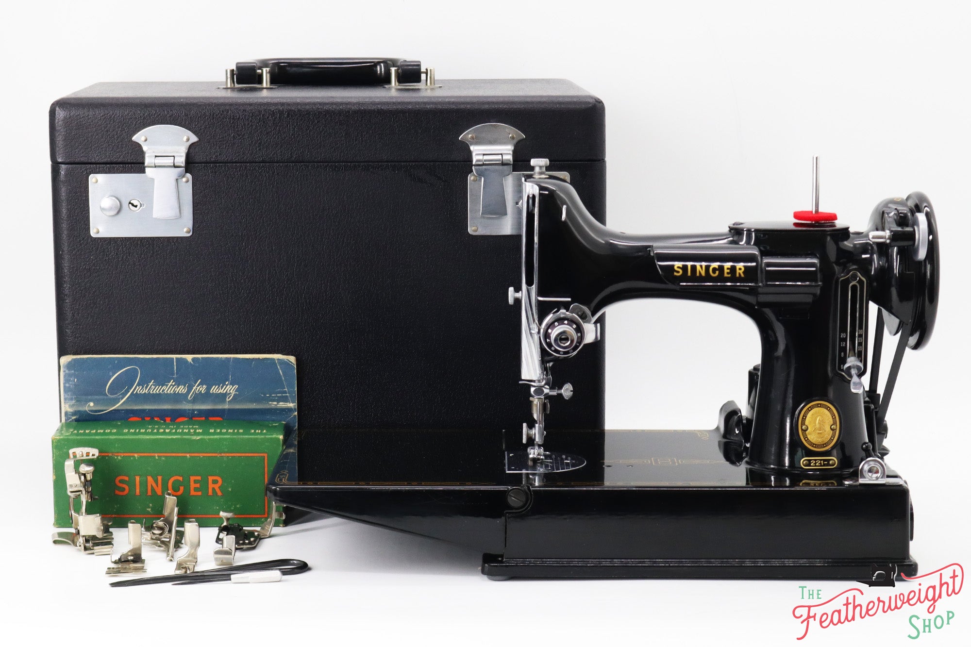 Singer Featherweight 221 Sewing Machine, AM373***