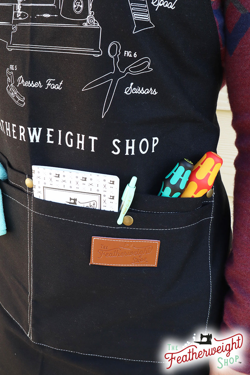 Apron, CANVAS Singer Featherweight 221 & Notions